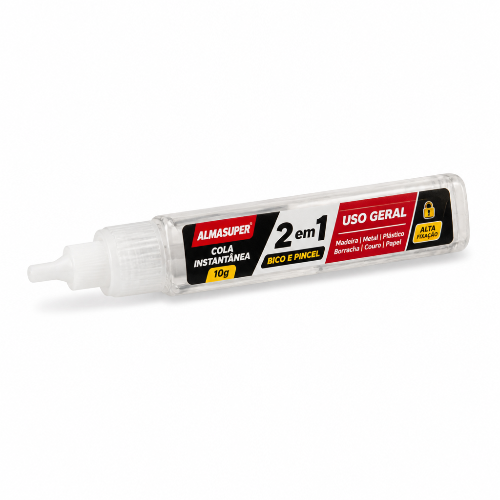Cola Inst. 10G Almasuper 2X1 Pincel e Bico
