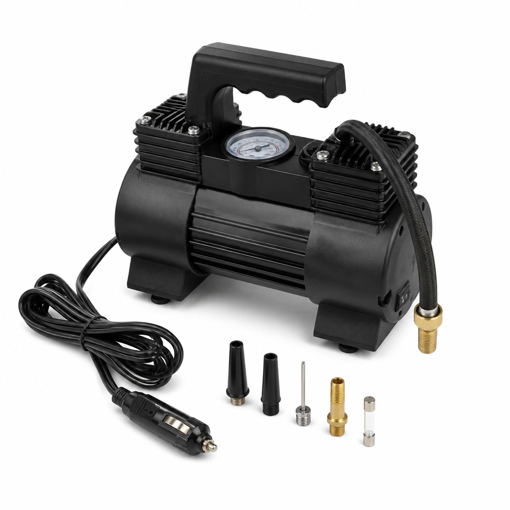 Compressor de AR Automotivo Portatil, 12 V, 7 Atm., 37 L/Min, 1PC // Denzel