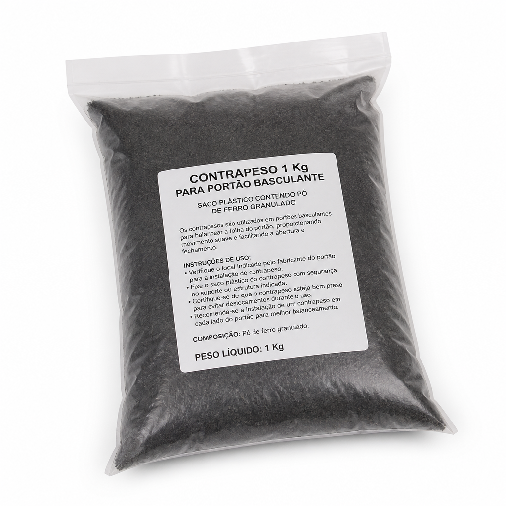Contra Peso 1 kg - Peso para Portao Bascula