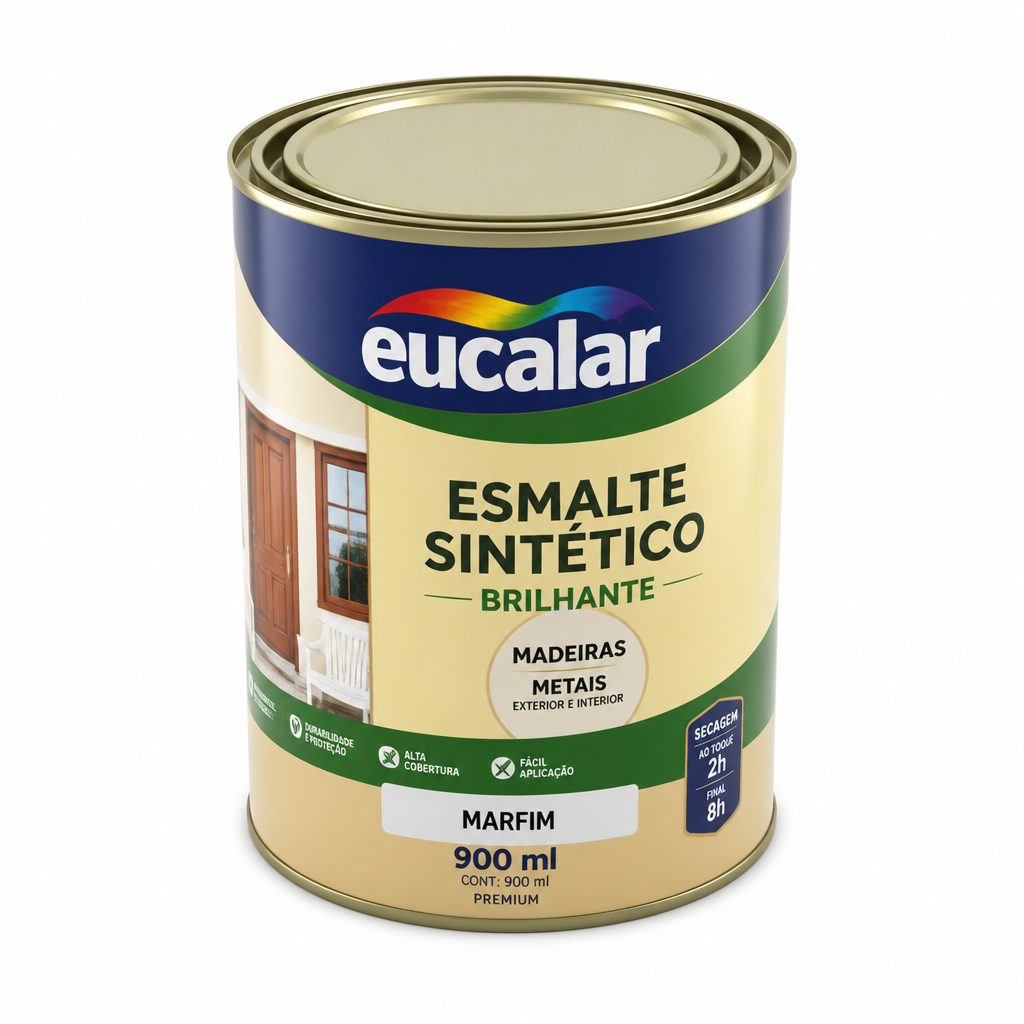 Esmalte 1/4 Eucalar Brilh.marfim