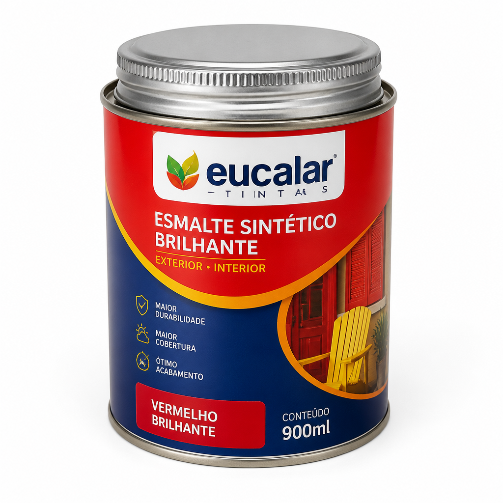 Esmalte 1/4 Eucalar Brilh.vermel