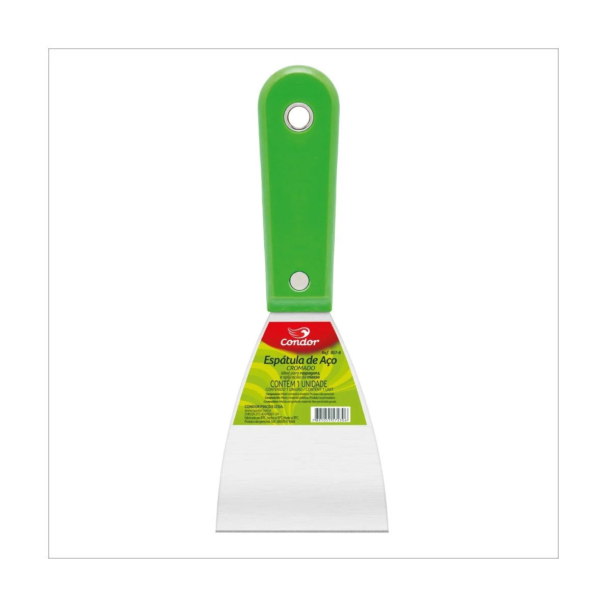 Espatula 8 cm Aço Cb.plas.condor