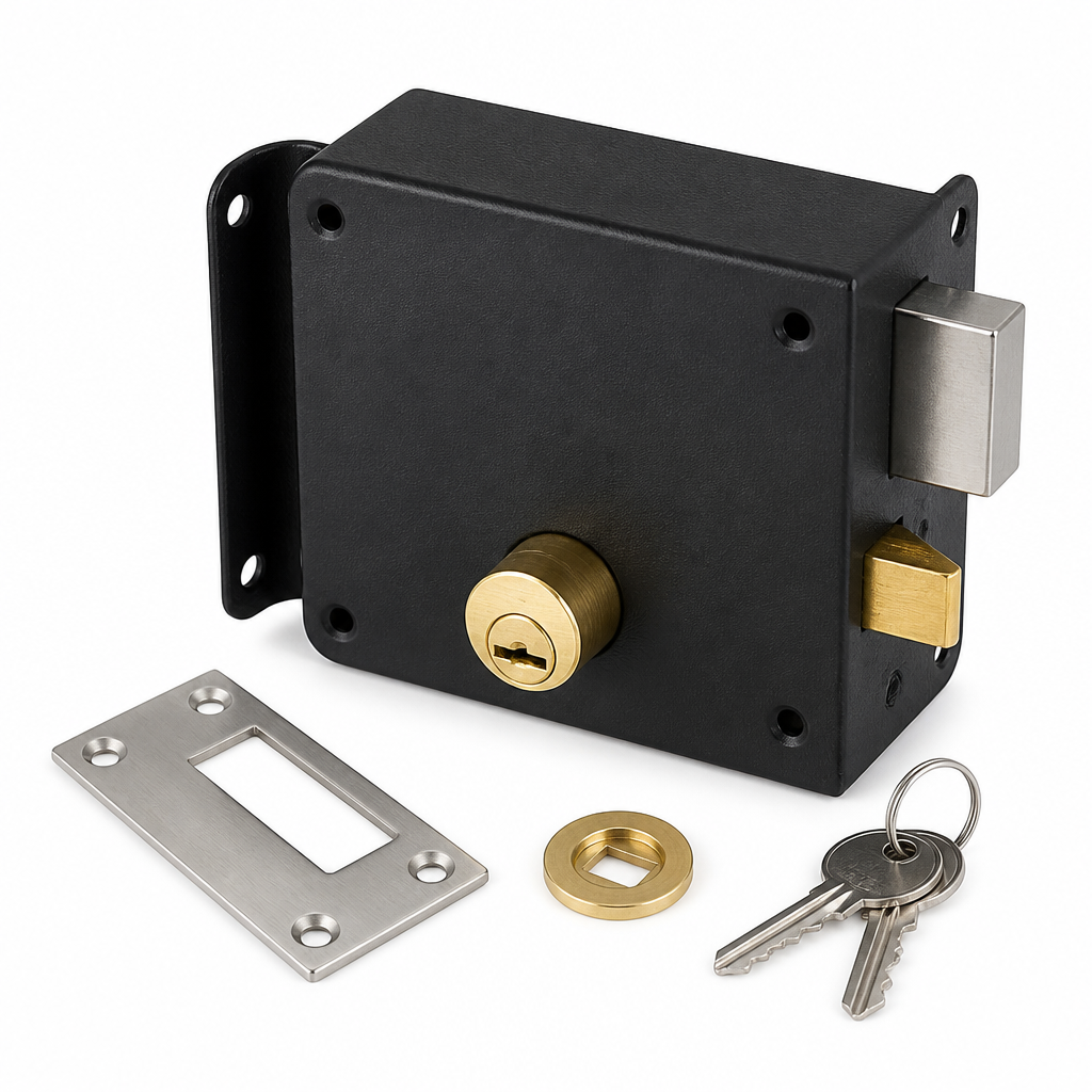 Fechadura de Sobrepor 701 Preto Fosco