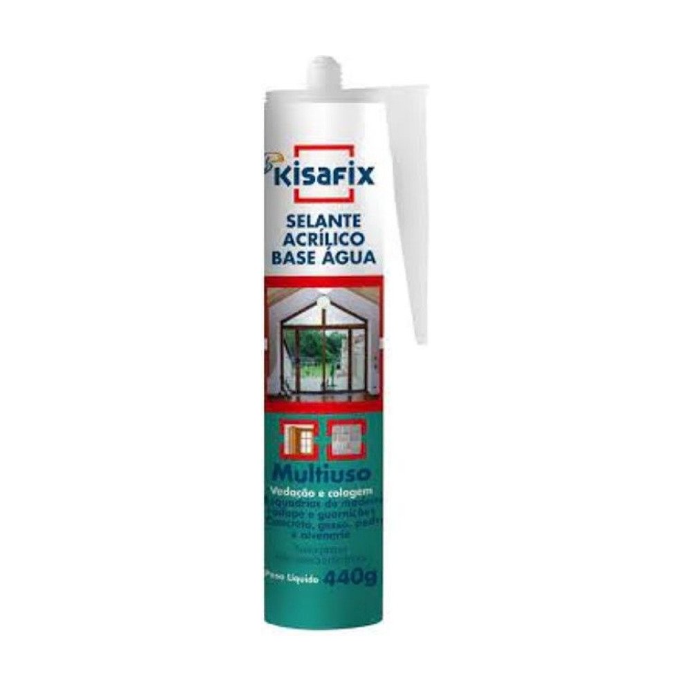 Kisafix Selante Acrilico BA BR, Selante Acrilico Base Agua