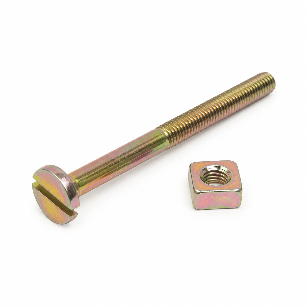 Parafuso Cama 5/16" X 1,10 Fenda + Porca